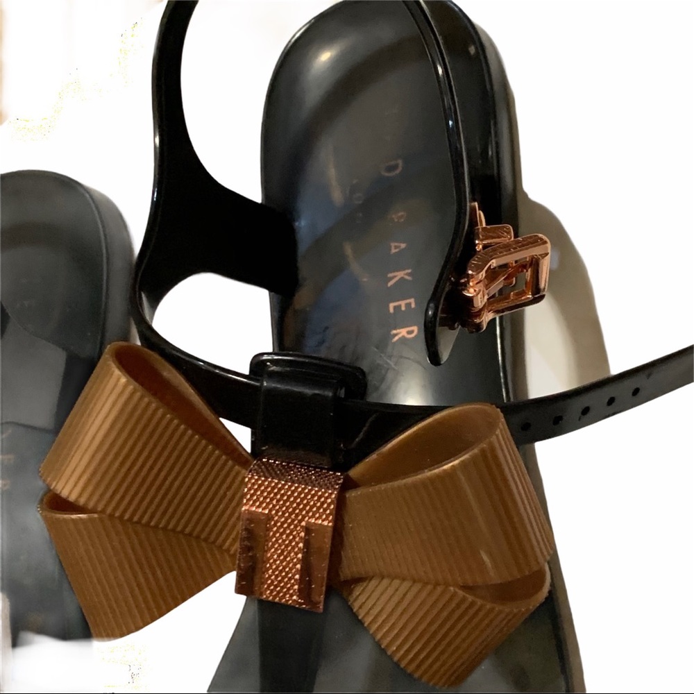 TED BAKER LONDON TEIYA BOW DETAIL JELLY SANDAL - Picture 4 of 6